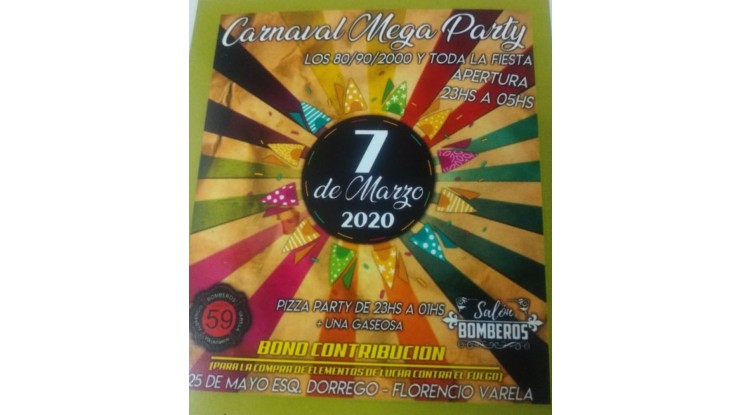 Carnaval Mega Party: fiesta de los 80, 90 y 2000